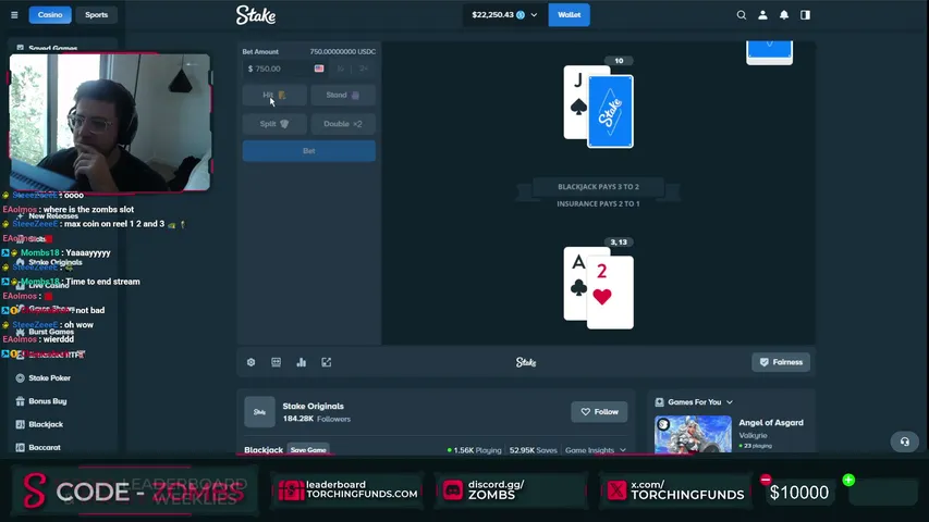 zombs playing Slots & Casino - Live Casino Stream