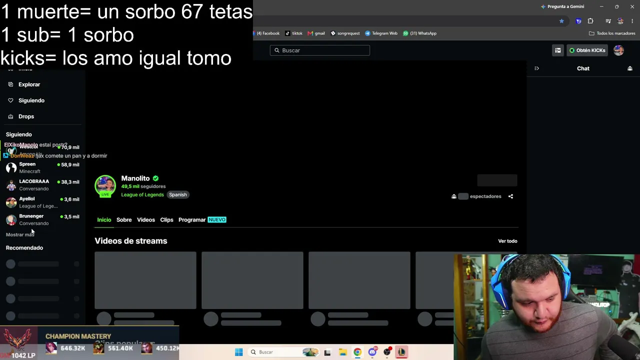 Manolito live stream