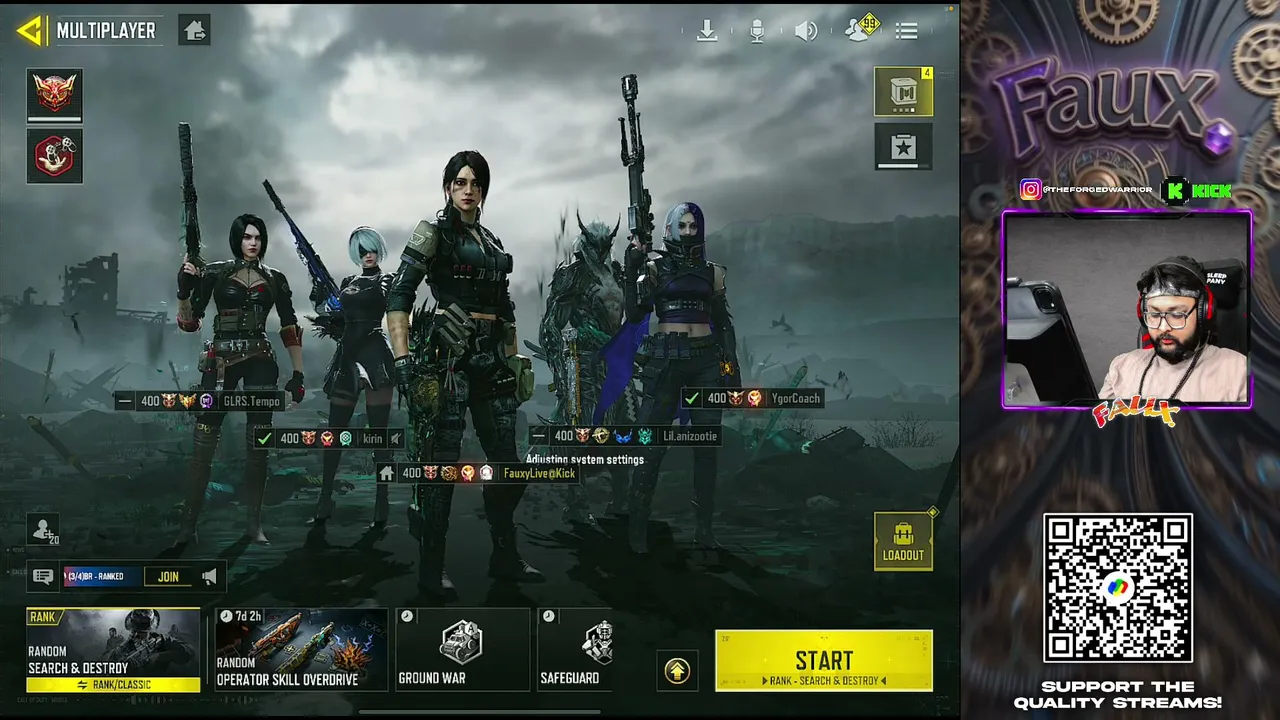 FauxyPlays live