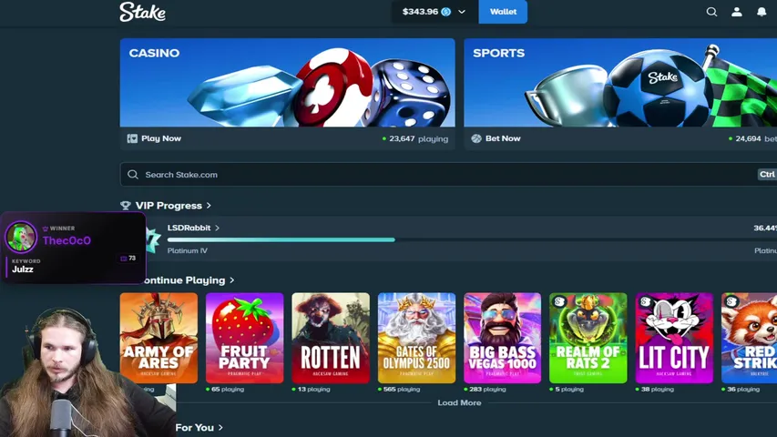 lsdtrippin playing Slots & Casino - Live Casino Stream