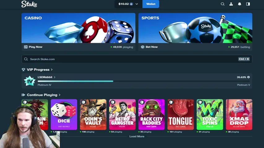 lsdtrippin playing Slots & Casino - Live Casino Stream