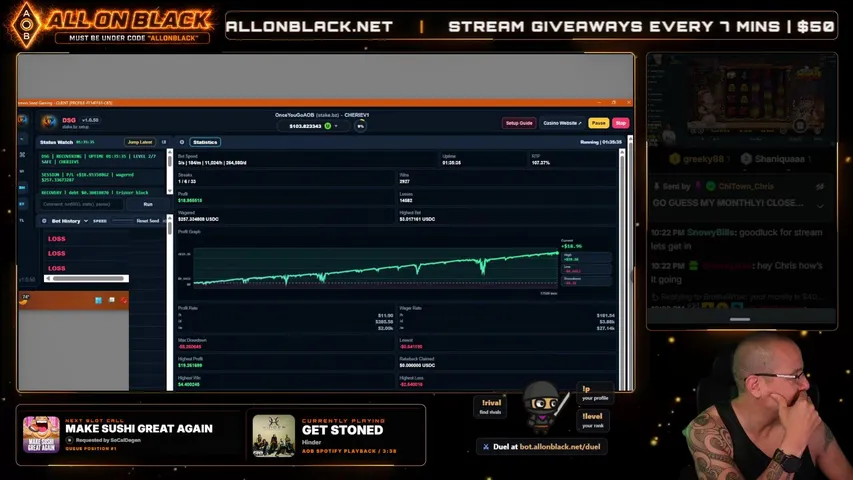 allonblack1919 playing Slots & Casino - Live Casino Stream