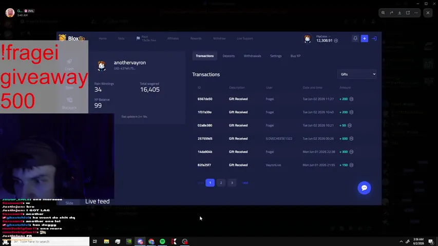 24K RAW START! TIPPIN CAIIS  bloxflip!! TIPPING VIEWERS (!bloxflip) (!TiP) ! !discord !tip 3k giveaway at 700 followers!!
