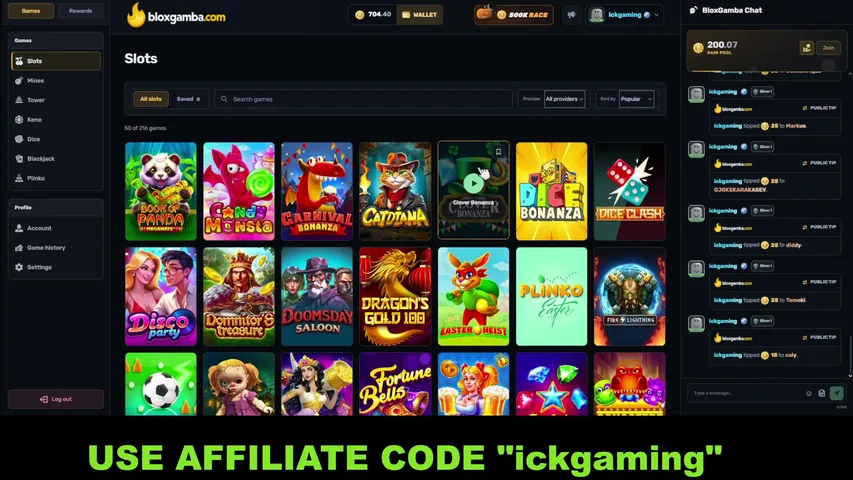 ickgaming playing Slots & Casino - Live Casino Stream