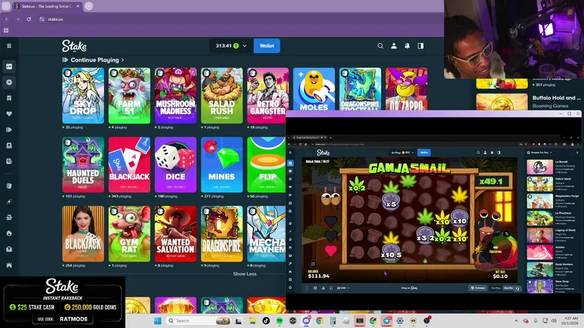 dougthegiant playing Slots & Casino - Live Casino Stream