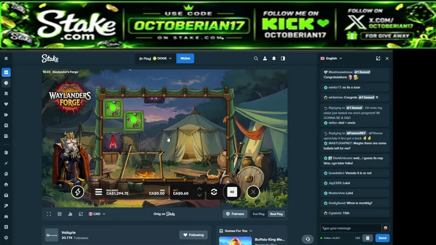 octoberian17 playing Slots & Casino - Live Casino Stream