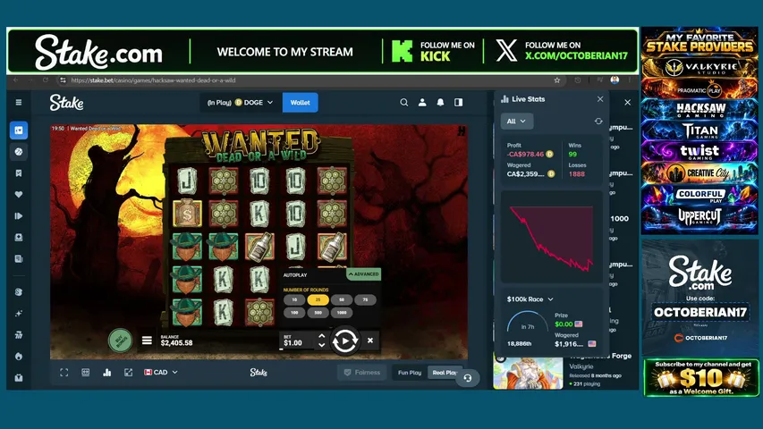 octoberian17 playing Slots & Casino - Live Casino Stream
