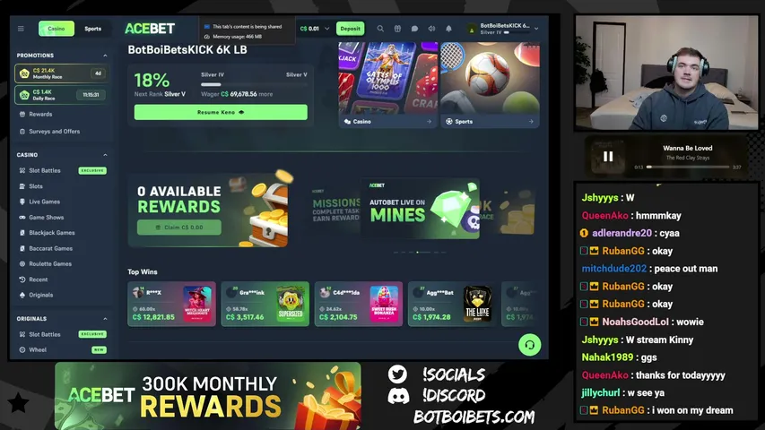 BotBoiBets playing Slots & Casino - Live Casino Stream