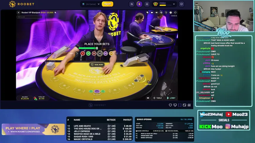moo playing Slots & Casino - Live Casino Stream