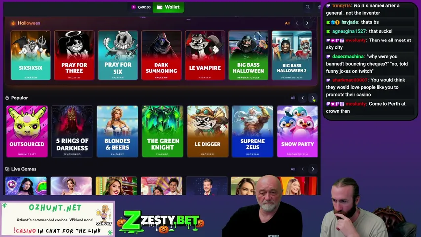 Ozhunt playing Slots & Casino - Live Casino Stream