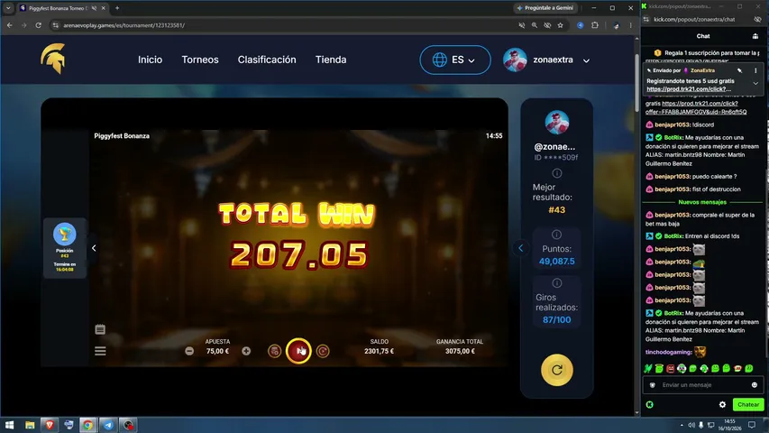 Con solo registrarte tenes 5 usd gratis