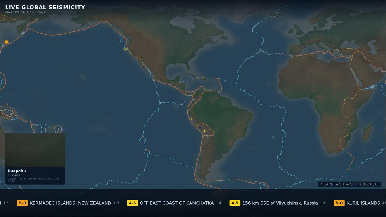earthquakesvolcanoes live