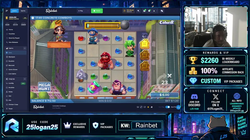 25logan25 playing Slots & Casino - Live Casino Stream