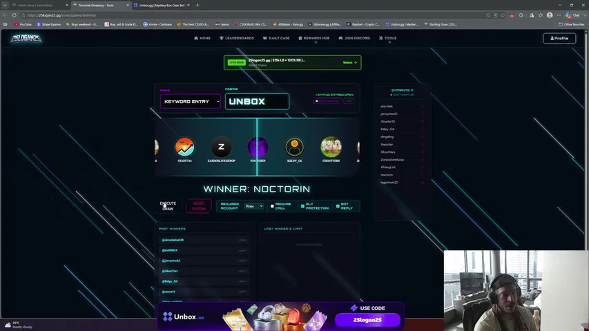 25logan25.gg | $15k LB + 100% RB | CODE 25logan25 | !Skinrave !Raingg !Rainbet !unbox