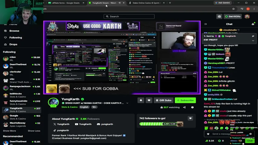 ChiTown_Chris playing Slots & Casino - Live Casino Stream