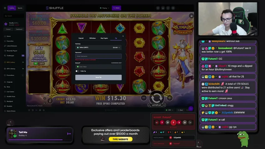 soulstealer playing Celebrity Slot Machine - Live Casino Stream