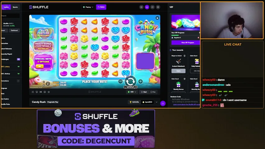 degencunt playing Slots & Casino - Live Casino Stream