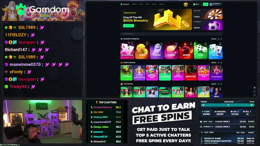 100% Deposit match for new and old Users on code DTV! DAILY GIVEAWAY'S!!!!!! | !Gamdom | !Youtube | !Discord! | !maxwin | !website