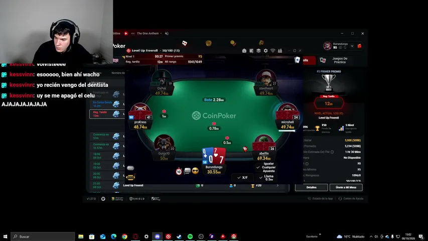 benja9k playing Poker - Live Casino Stream