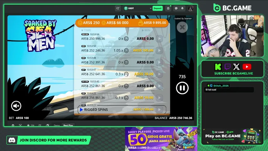 BCGameLive playing Slots & Casino - Live Casino Stream