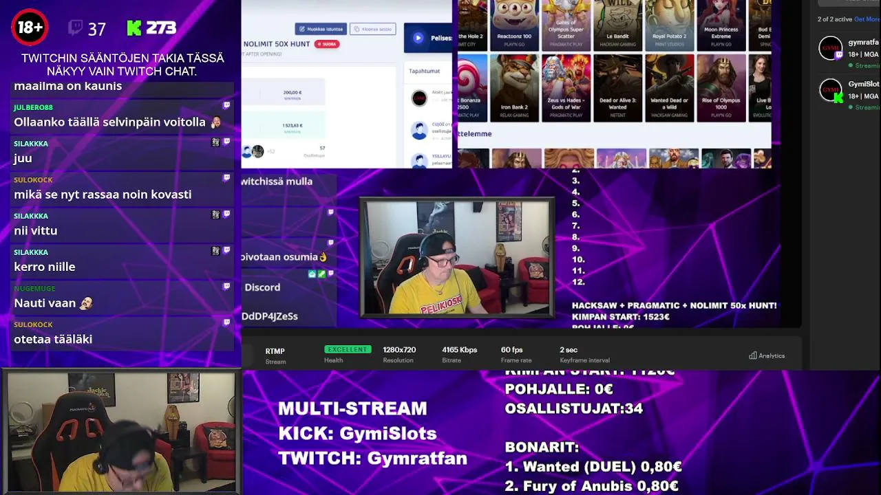 GymiSlots live