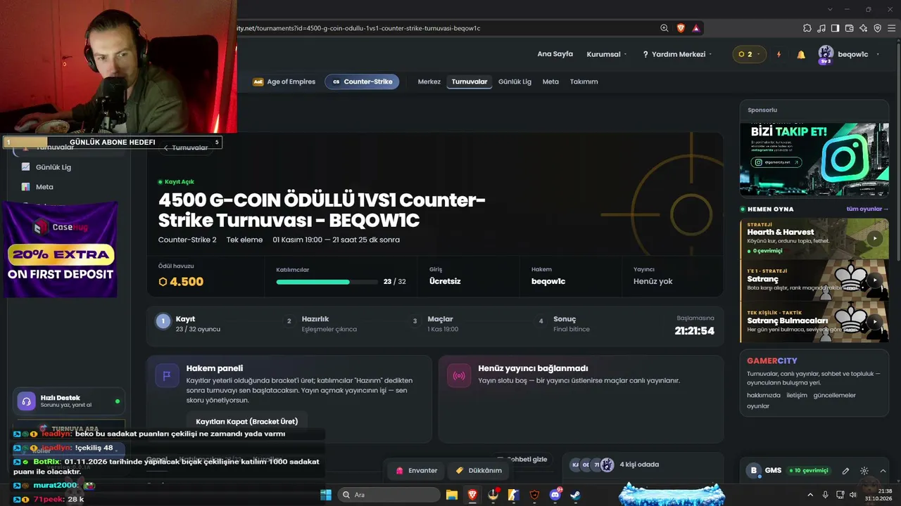 beqow1c live stream