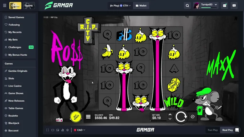 turnips83 playing Slots & Casino - Live Casino Stream