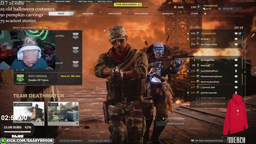 baabybrook playing Call of Duty: Black Ops Cold War - Live Casino Stream