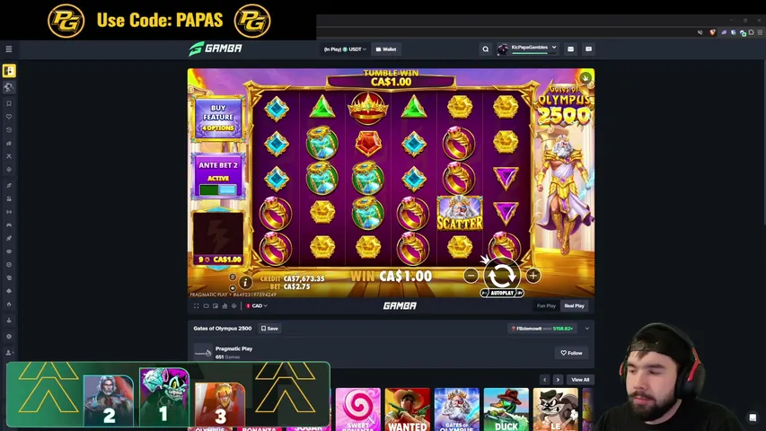 papagambles playing Slots & Casino - Live Casino Stream