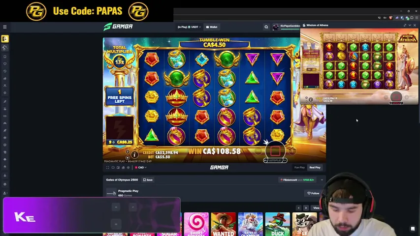 papagambles playing Slots & Casino - Live Casino Stream