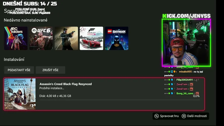 🪎OTEVÍRAČKA: ASSASSIN'S CREED BLACK FLAG RESYNCED:COLLECTOR'S EDITION 🏴‍☠️|🏡 LIKEHOUSE 52|⚽️MS 2026🏆|🎰 22:00 TOČKY U DĚDKA |!sub !tip