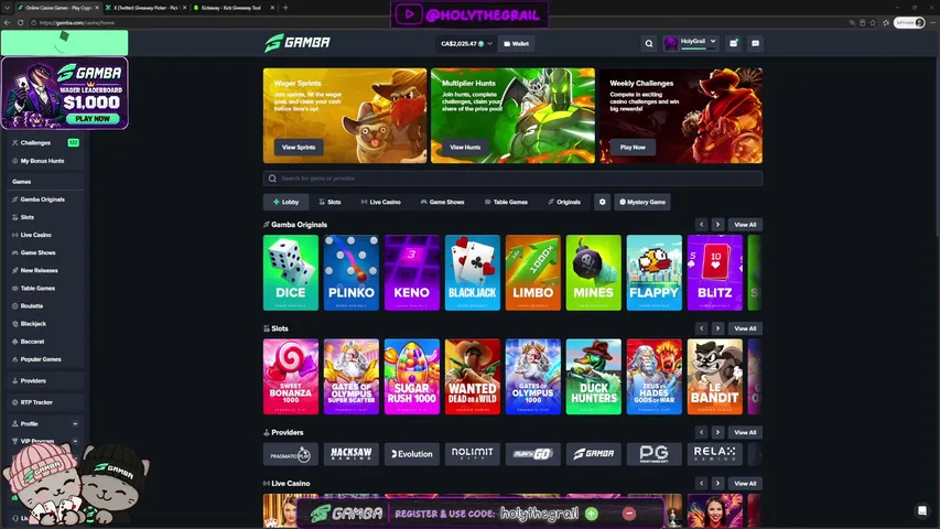holythegrail playing Slots & Casino - Live Casino Stream