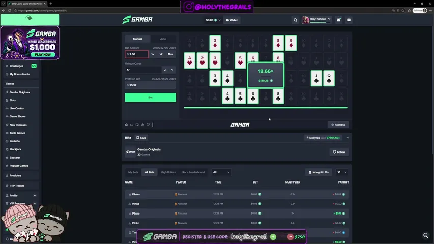 holythegrail playing Slots & Casino - Live Casino Stream