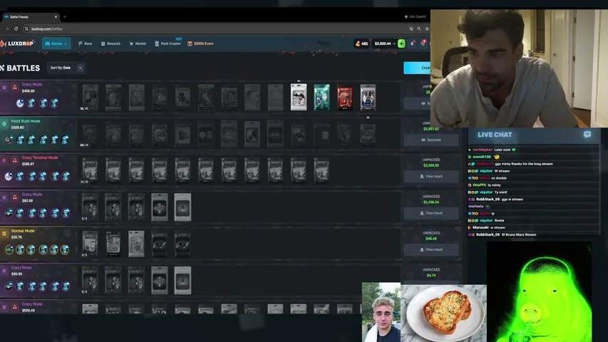$4000 chat hunt with deadly + making luxdrop case with chat !STAKE !shop !lux !recent !datdrop