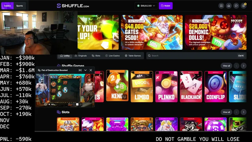 Togi playing Slots & Casino - Live Casino Stream