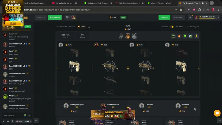wildcs2 playing Slots & Casino - Live Casino Stream