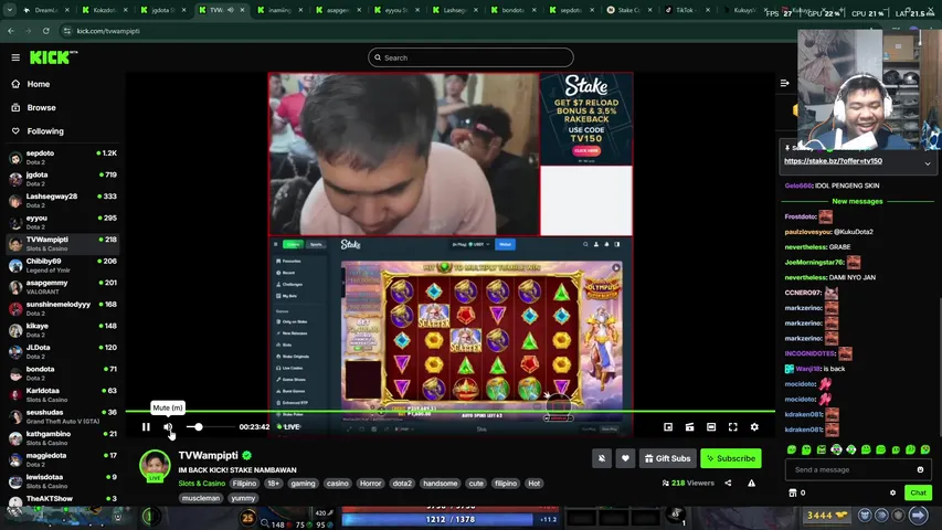 50k prizepool wager game sakin neverthelessdota.com
!stake !renzo

LFG kukuys
Stake for now