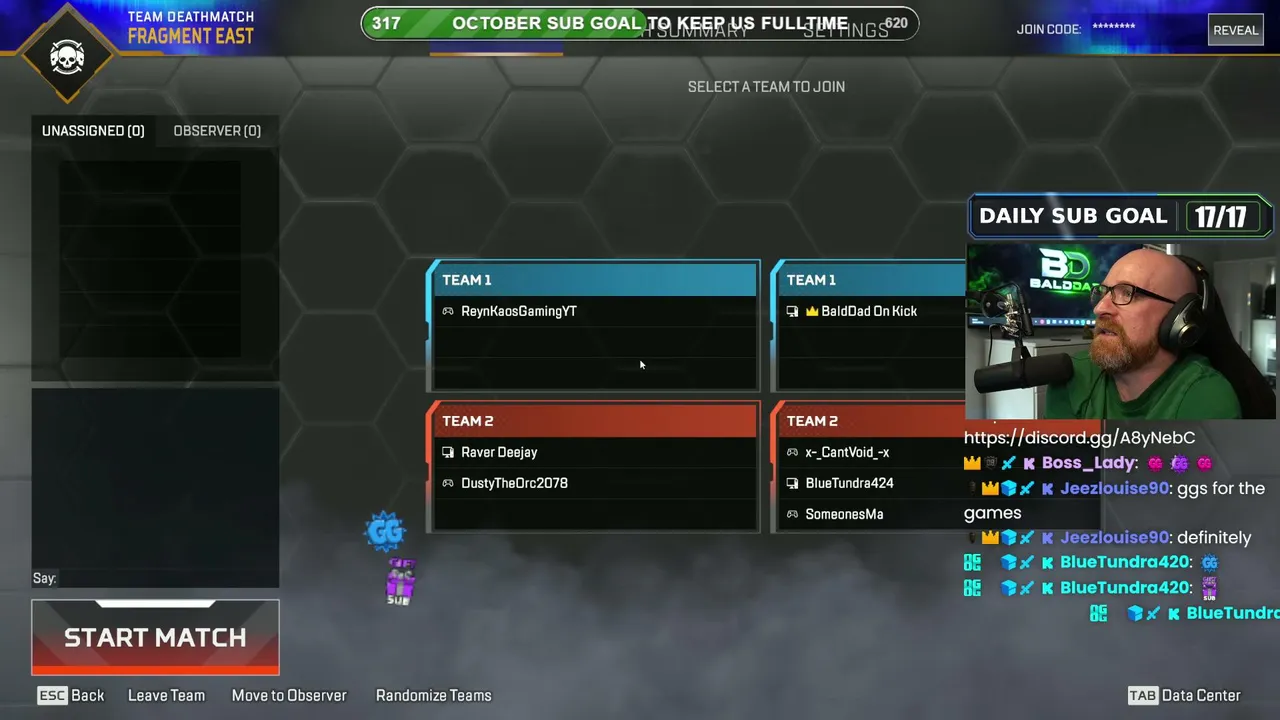BaldDad live stream
