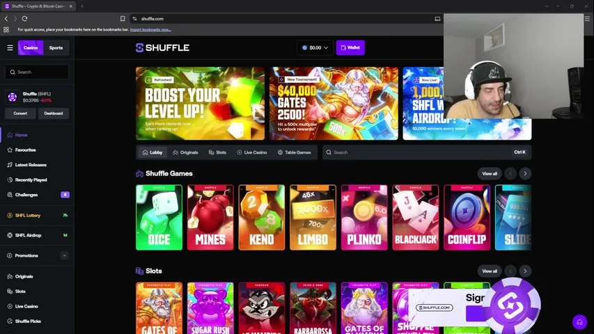 siscokid playing Slots & Casino - Live Casino Stream