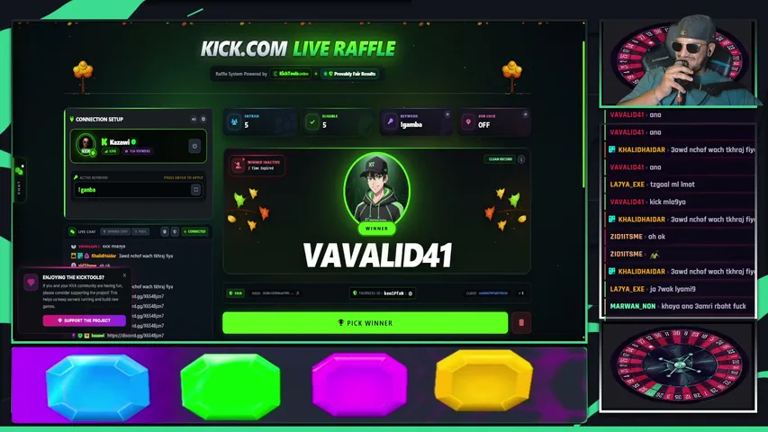 kazawi playing Slots & Casino - Live Casino Stream