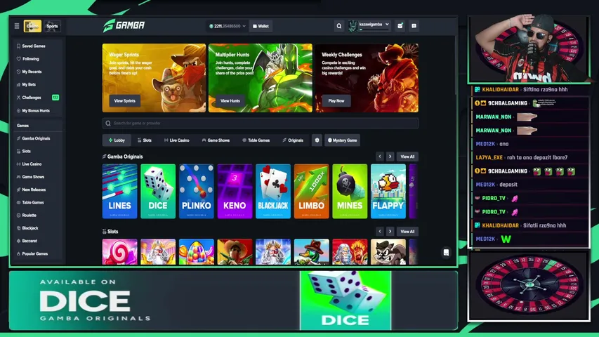 kazawi playing Slots & Casino - Live Casino Stream