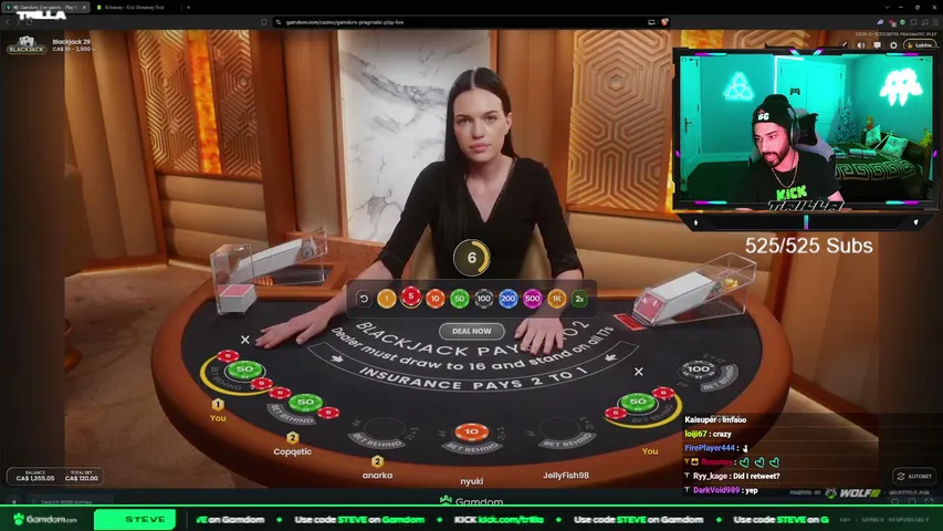 trilla playing Slots & Casino - Live Casino Stream