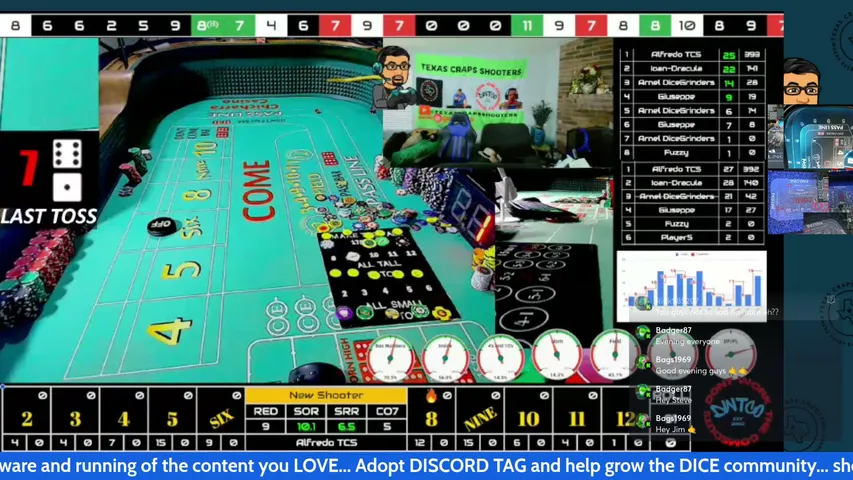 AlfredoTCS Live Dice Tossing with Friends back fromVegas  9.1.26