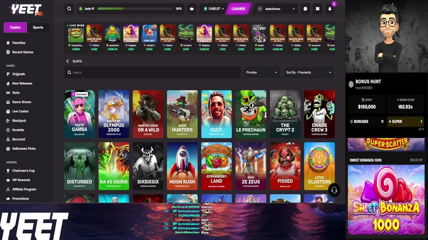 moose playing Slots & Casino - Live Casino Stream