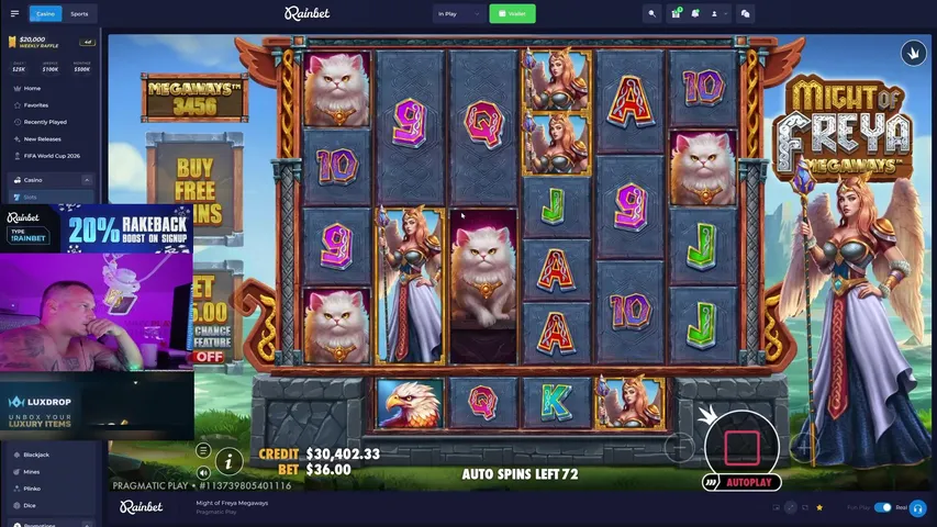 DEGEN HIGHROLLING SESSION | CLAIM $60,000+ IN REWARDS ON MY !SITE | !rainbet !rain !luxdrop
