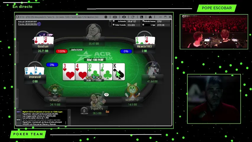 popee774 playing Poker - Live Casino Stream