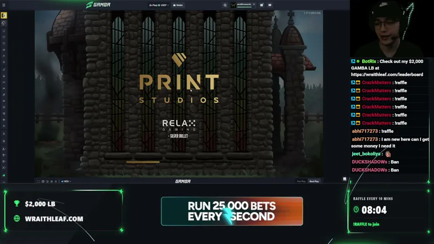 wraithleaf playing Slots & Casino - Live Casino Stream