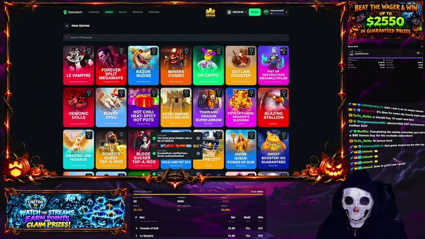 chetootv playing Slots & Casino - Live Casino Stream