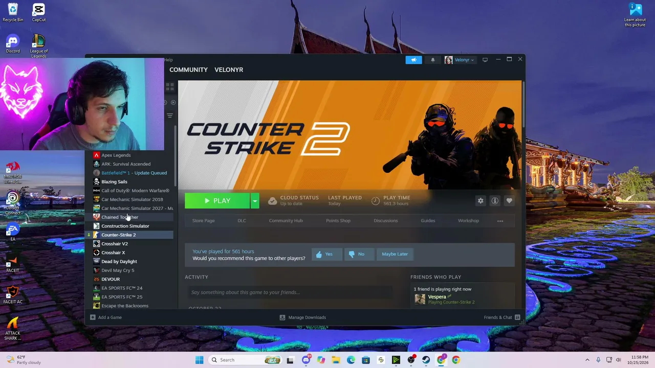 Velonyr live stream