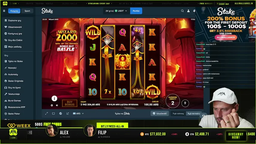 DZIŚ 4 MILIONY DO PRZODU. PORA NA KOLEJNĄ RUNDĘ! SLOT GIVEAWAY TOURNAMENT BEZ MVIPKA BO JUTRO DO SZKOŁY XD - ALL IN ALLIANCE - ALEX